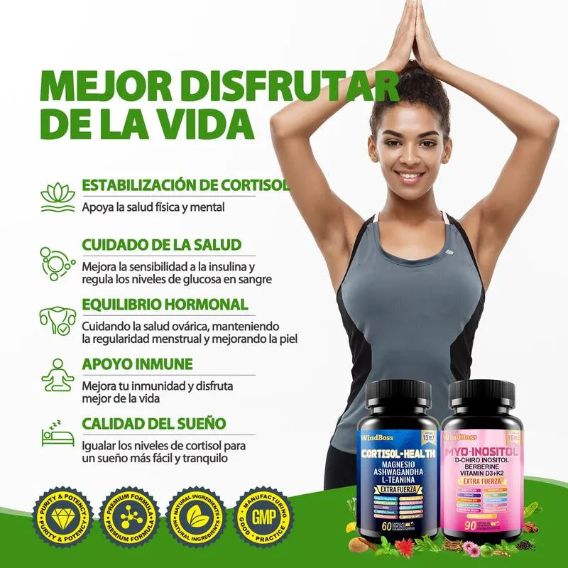 CortiWell® Cortisol + Myo-Inositol Combo (60+90 Cápsulas)